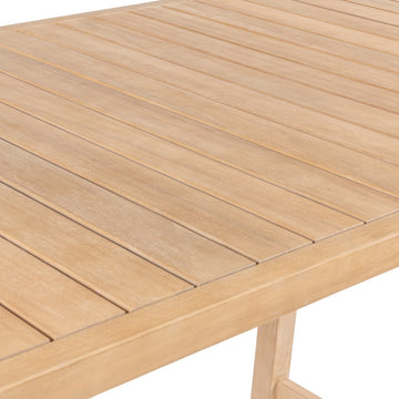 Porto Modern Coastal 3-Piece Acacia Wood Outdoor Bar Set with Cushions - JONATHAN Y